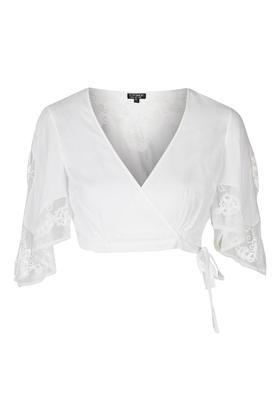 Topshop Wrap-over Pyjama Crop