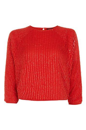 Topshop Sequin Batwing Top
