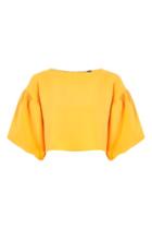 Topshop Structured Puff Sleeve Top