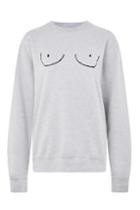 Topshop 'boob' Graphic Sweatshirt By Never Fully Dressed