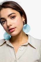 Topshop Shell Disc Drop Earrings