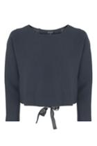 Topshop Bow Back Sweat Top