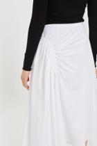Topshop Cotton Ruched Skirt By Boutique
