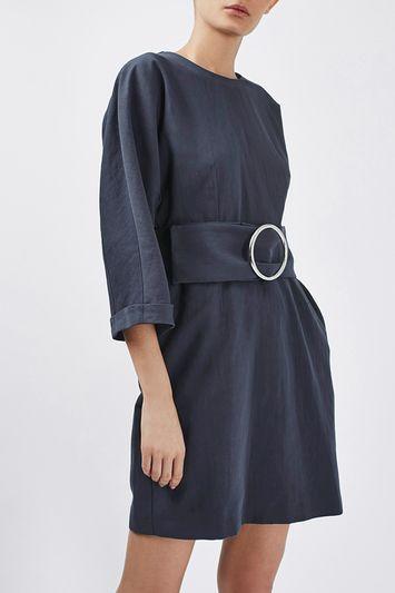 Topshop '80s Dome Sleeve Dress By Boutique