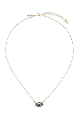 Topshop Rhinestone Eye Ditsy Necklace
