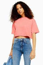 Topshop Petite Washed Cropped T-shirt