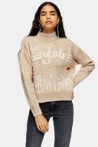 Topshop Christmas Knitted Fairytale Jumper