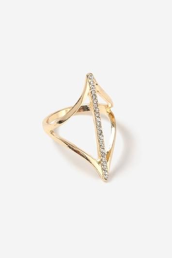 Topshop Rhinestone Shape Ring