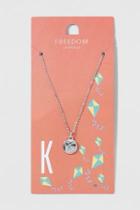 Topshop *k Initial Ditsy Necklace