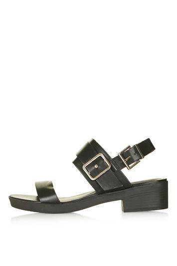 Topshop Hype Double Buckle Shoe