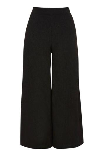 Topshop Textured Wide Leg Pants