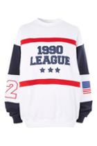 Topshop 1990 League Sweatshirt By Oioi