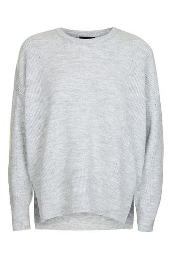Topshop Pointelle Rib Soft Boxy Jumper