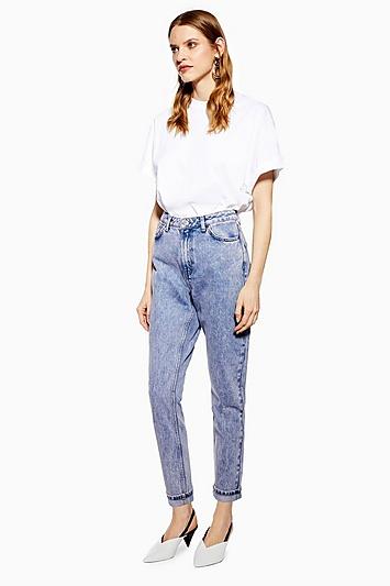 Topshop Lilac Acid Mom Jeans