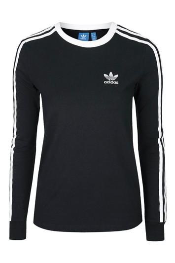 Topshop 3 Stripes Long Sleeve Top