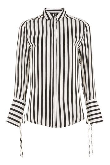 Topshop Silky Stripe Shirt