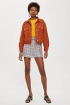 Topshop Petite Sorbet A-line Skirt