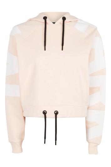 Topshop Logo Crop Hoodie By Ivy Park