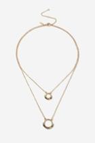Topshop Multi Row Ethnic Beaded Circle Necklace
