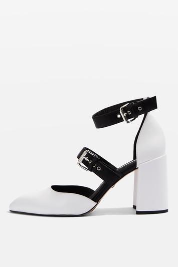 Topshop Gene Buckle Strap Heel Shoes