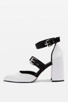 Topshop Gene Buckle Strap Heel Shoes