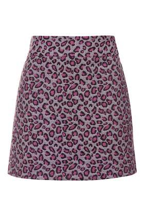 Topshop Colourful Animal A-line Skirt