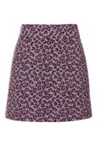 Topshop Colourful Animal A-line Skirt