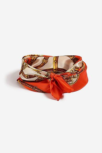 Topshop Chain Print Head Scarf