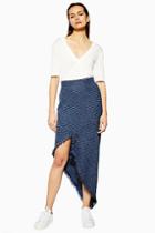 Topshop *tweed Spiral Skirt By Boutique