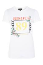 Topshop Tall 'bisous' Slogan T-shirt