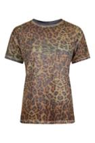 Topshop Acid Leopard Tee