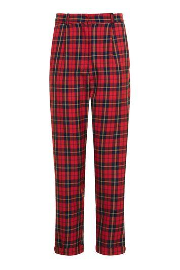 Topshop Tartan Mensy Peg Trousers