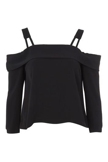 Topshop Tie Back Bardot Top