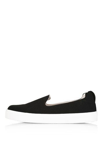 Topshop Temp Black Anaconda Trainers