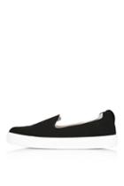 Topshop Temp Black Anaconda Trainers