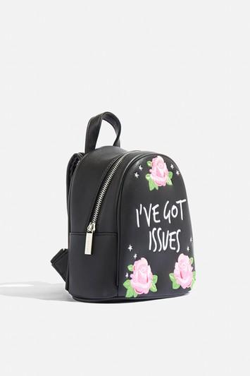 Topshop *julia Michaels I've Got Issues Mini Backpack By Skinnydip