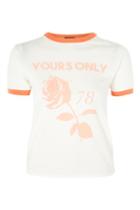 Topshop 'yours Only' Contrast Edge T-shirt