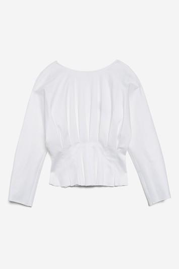 Topshop *pleated Waist Top By Boutique