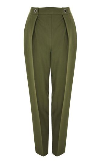 Topshop Tall Eyelet Front Peg Leg Trousers