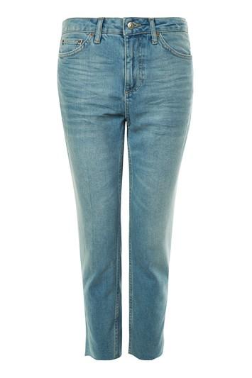 Topshop Petite 28 Raw Hem Straight Leg Jeans