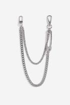 Topshop *pave Safety Pin Wallet Chain