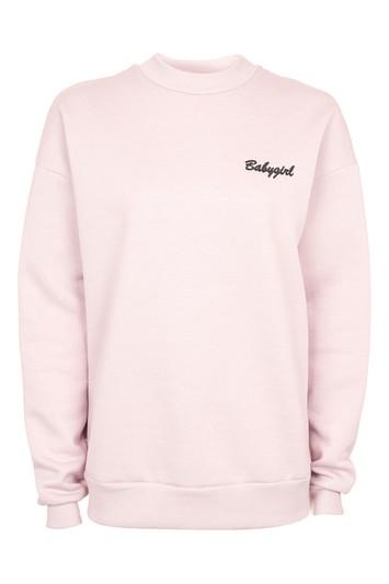 Topshop Tall Babygirl Sweatshirt By Tee & Cake
