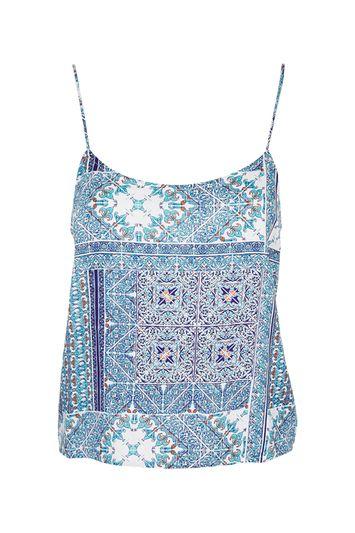 Topshop Tile Print Pyjama Cami