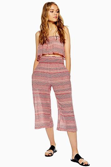Topshop Stripe Beach Trousers