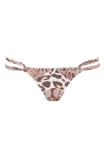 Topshop *leopard Bikini Bottoms By Somedays Lovin'