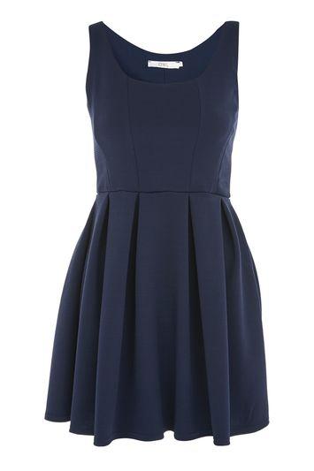 Topshop *textured Skater Dress By Oh My Love