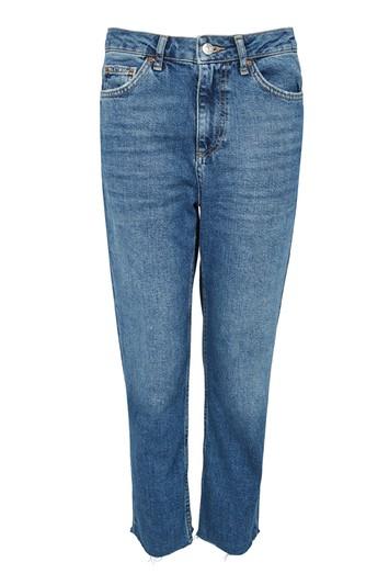 Topshop Petite Dark Straight Leg Jeans