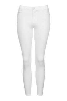 Topshop Petite Moto White Leigh Jeans