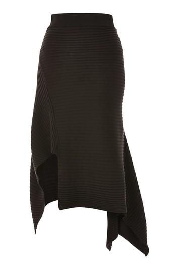 Topshop Asymmetric Hem Knitted Skirt