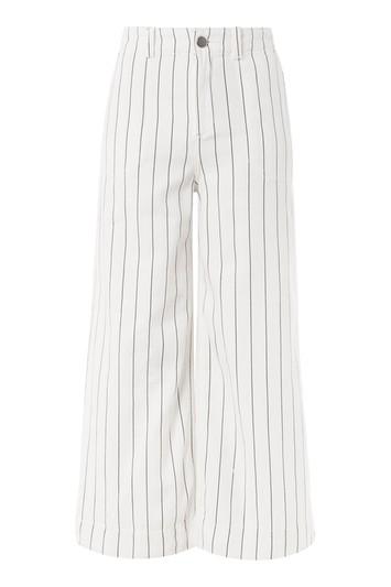 Topshop Stripe Sailor Twill Trousers
